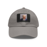 Trump Mugshot - Dad Hat with Leather Patch (Rectangle)