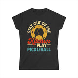 Stay out of the Kitchen - Play Pickleball - Women's Softstyle Tee