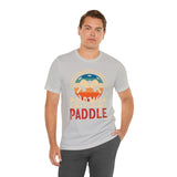 Never Underestimate an Old Man with a Pickleball Paddle - Unisex Jersey Short Sleeve Tee