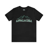 Appalachia with Mountains - Unisex Jersey Short Sleeve Tee