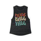 Pickleball Yall - Women's Flowy Scoop Muscle Tank