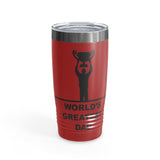 World's Greatest Dad Award with Fighting Kids - Ringneck Tumbler, 20oz