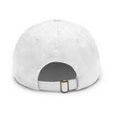 Pickleball Dad Hat with Leather Patch (Rectangle)