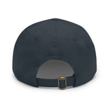 Pickleball Dad Hat with Leather Patch (Rectangle)