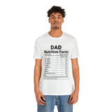 Dad - Nutrition Facts - Unisex Jersey Short Sleeve Tee