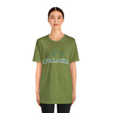 Appalachia with Mountains - Unisex Jersey Short Sleeve Tee