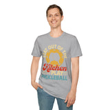 Stay out of the Kitchen - Play Pickelball - Unisex Softstyle T-Shirt