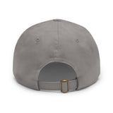 Pickleball Dad Hat with Leather Patch (Rectangle)
