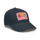 Pickleball Dad Hat with Leather Patch (Rectangle)