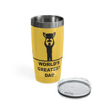 World's Greatest Dad Award with Fighting Kids - Ringneck Tumbler, 20oz