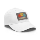 Pickleball Dad Hat with Leather Patch (Rectangle)