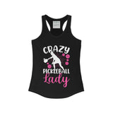 Crazy Pickleball Lady - Women's Ideal Racerback Tank