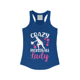 Crazy Pickleball Lady - Women's Ideal Racerback Tank