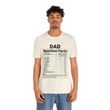 Dad - Nutrition Facts - Unisex Jersey Short Sleeve Tee