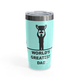 World's Greatest Dad Award with Fighting Kids - Ringneck Tumbler, 20oz