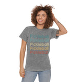 Pickleball (multicolor) - Unisex Mineral Wash T-Shirt