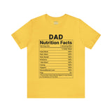 Dad - Nutrition Facts - Unisex Jersey Short Sleeve Tee