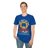 Stay out of the Kitchen - Play Pickelball - Unisex Softstyle T-Shirt
