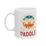 Never Underestimate an Old Man with a Pickleball Paddle - Ceramic Mug, 11oz