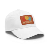 Pickleball Dad Hat with Leather Patch (Rectangle)