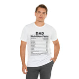 Dad - Nutrition Facts - Unisex Jersey Short Sleeve Tee