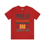This is What an Awesome Dad Looks Like - Unisex Jersey Short Sleeve Tee