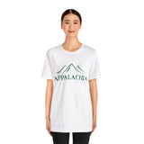Appalachia with Mountains - Unisex Jersey Short Sleeve Tee