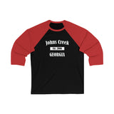 Johns Creek - Est 2006 - Unisex 3\4 Sleeve Baseball Tee
