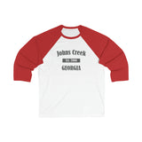 Johns Creek - Est 2006 - Unisex 3\4 Sleeve Baseball Tee