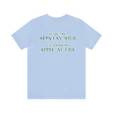 Appalachia with Mountains - Unisex Jersey Short Sleeve Tee