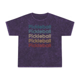 Pickleball (multicolor) - Unisex Mineral Wash T-Shirt