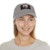 Trump Mugshot - Dad Hat with Leather Patch (Rectangle)