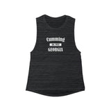 Cumming, Georgia - Est 1832 - Women's Flowy Scoop Muscle Tank