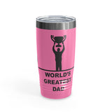 World's Greatest Dad Award with Fighting Kids - Ringneck Tumbler, 20oz