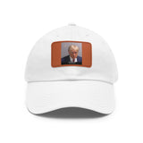 Trump Mugshot - Dad Hat with Leather Patch (Rectangle)