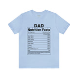 Dad - Nutrition Facts - Unisex Jersey Short Sleeve Tee