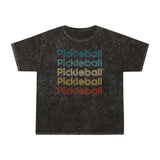 Pickleball (multicolor) - Unisex Mineral Wash T-Shirt