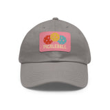 Pickleball Dad Hat with Leather Patch (Rectangle)
