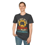 Stay out of the Kitchen - Play Pickelball - Unisex Softstyle T-Shirt