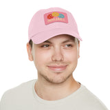Pickleball Dad Hat with Leather Patch (Rectangle)