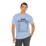Dad - Nutrition Facts - Unisex Jersey Short Sleeve Tee