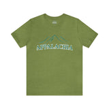 Appalachia with Mountains - Unisex Jersey Short Sleeve Tee