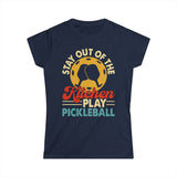 Stay out of the Kitchen - Play Pickleball - Women's Softstyle Tee