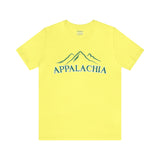 Appalachia with Mountains - Unisex Jersey Short Sleeve Tee