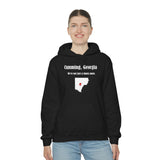 Cumming, Georgia: We're not just a funny name - Unisex Hooded Sweatshirt