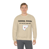 Cumming, Georgia: We not just a funny name - Unisex Crewneck Sweatshirt