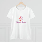 Peace & Palms - Women's Midweight Cotton Tee