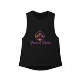 Peace & Palms - Women's Flowy Scoop Muscle Tank