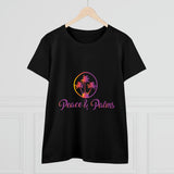 Peace & Palms - Women's Midweight Cotton Tee