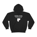 Cumming, Georgia: We're not just a funny name - Unisex Hooded Sweatshirt
